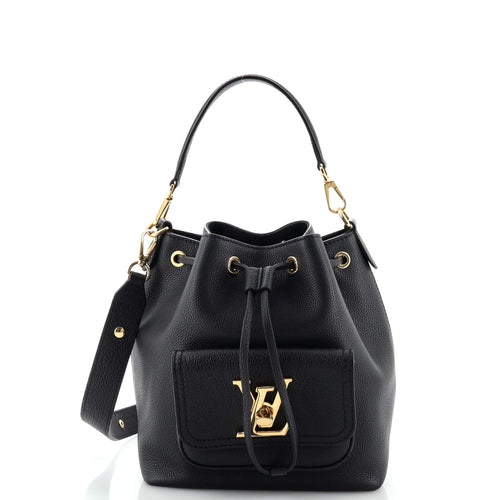 Lockme Pocket Bucket Bag Leather