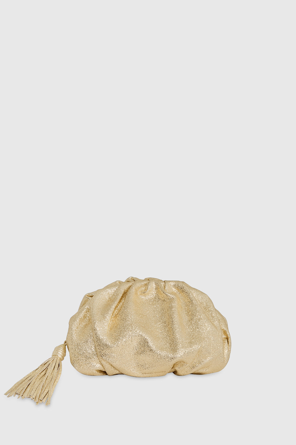 Rebecca Minkoff Ruched Clutch Bag In Gold