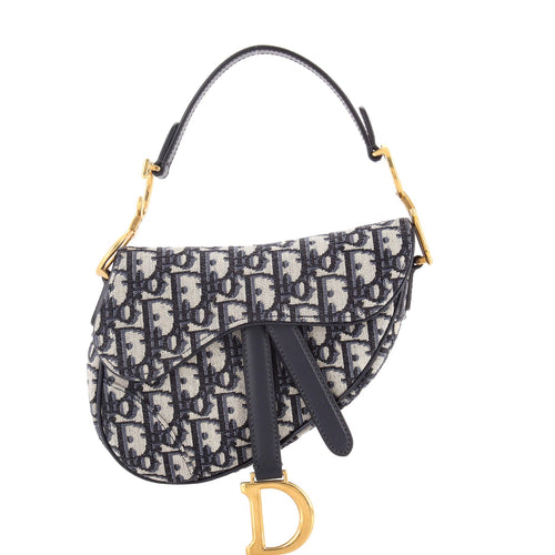 Saddle Handbag Oblique Canvas Mini