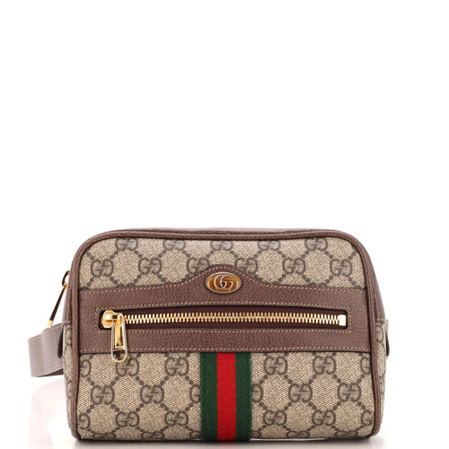 GUCCI Ophidia Belt Bag GG Coated Canvas Small