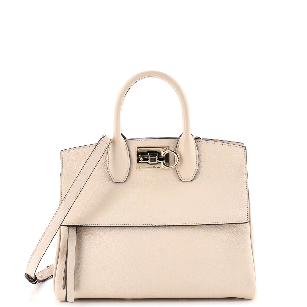 Salvatore Ferragamo Studio Satchel Leather Small