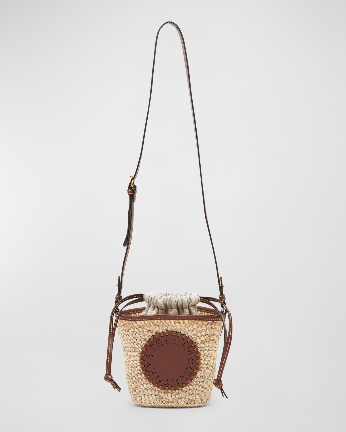 Stella McCartney Eco Abaca Basket Crossbody Bag