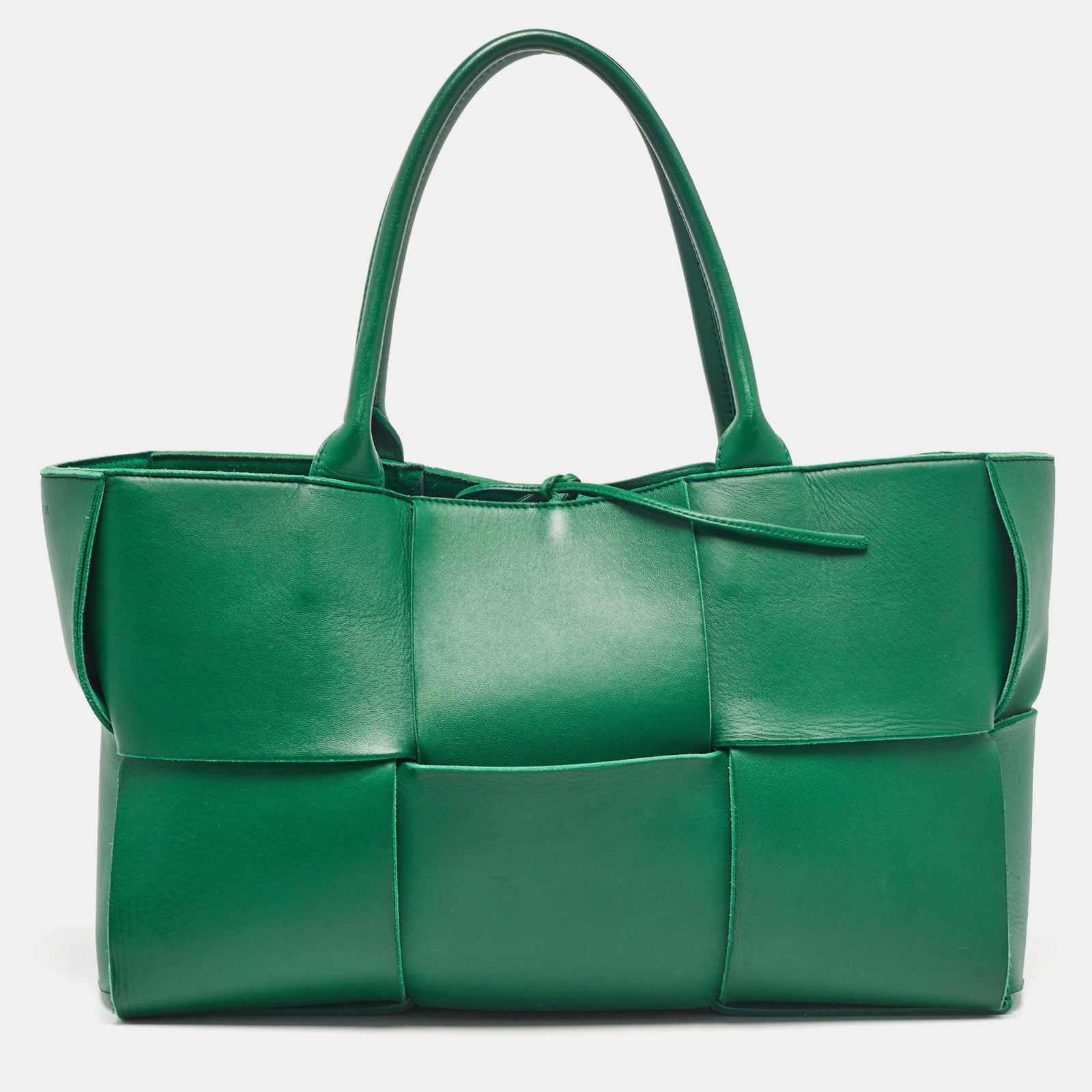 Bottega Veneta Cabas Arco moyen en cuir intrecciato vert