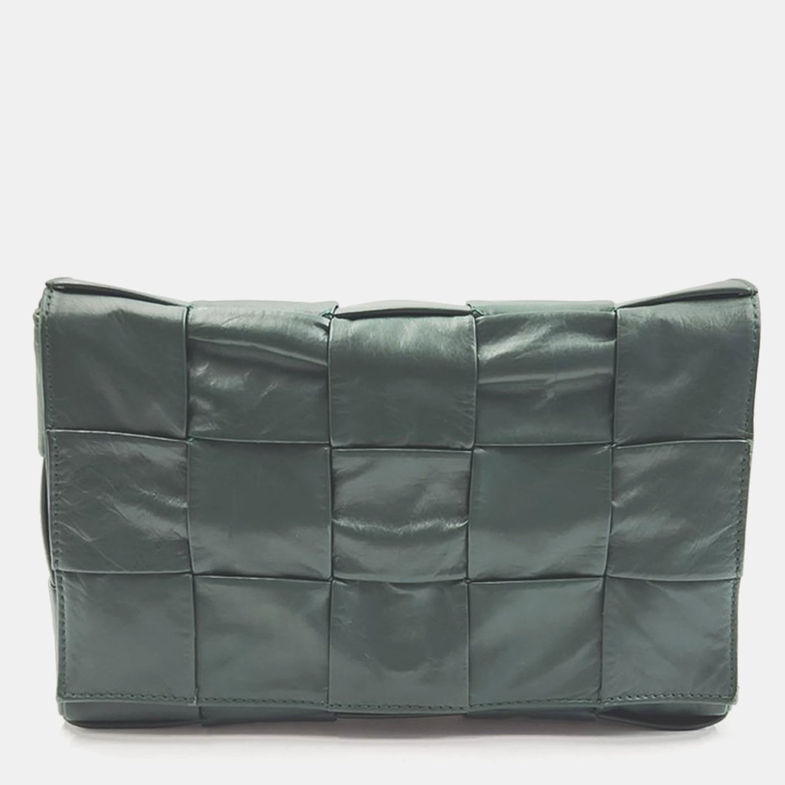 Bottega Veneta Green Small Cassette Messenger Bag