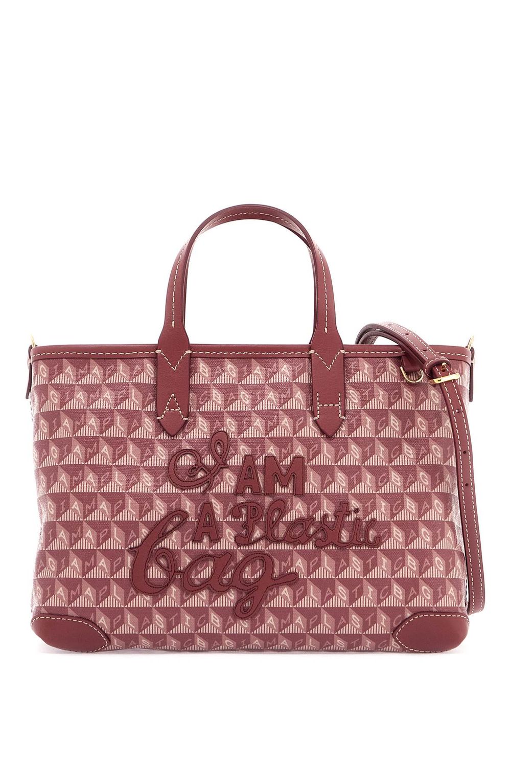 Women's Tote Bag 'i Am A Plastic Bag' With in Rosa | 5050925195072