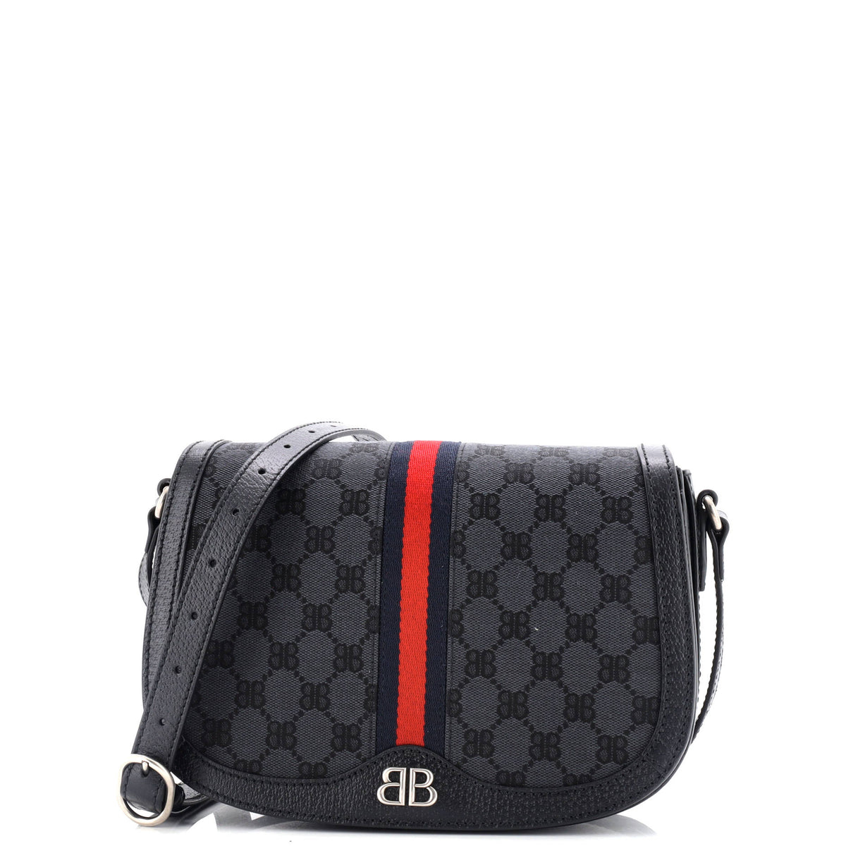 Gucci GUCCI x Balenciaga The Hacker Project Flap Messenger Bag BB Canvas Medium
