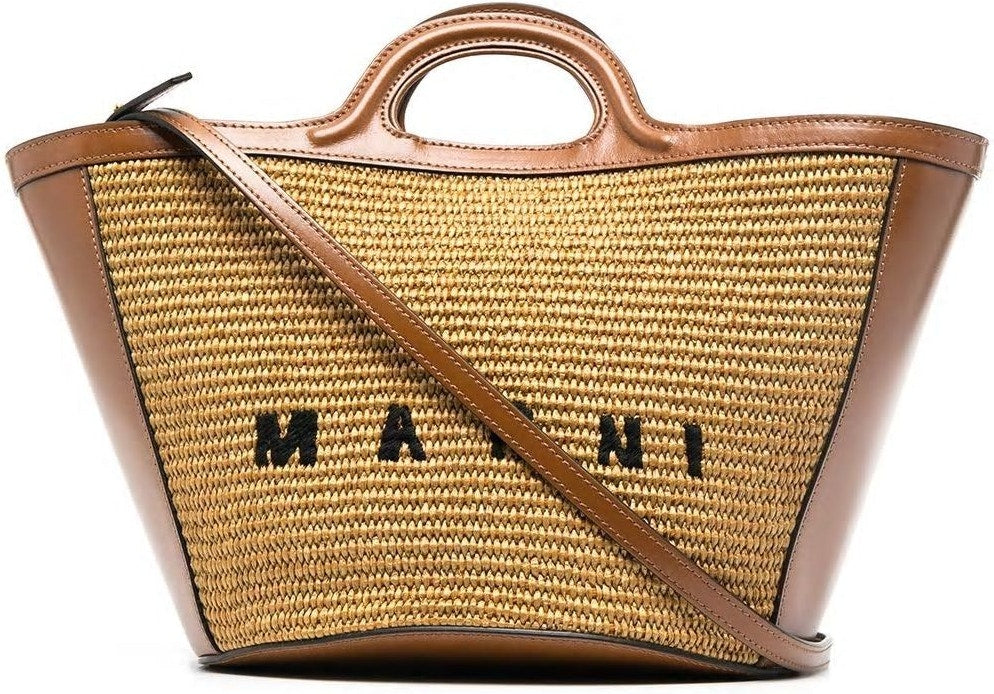 Marni Women's Tropicalia Bag Small in Brown | BMMP0068Q0P3860