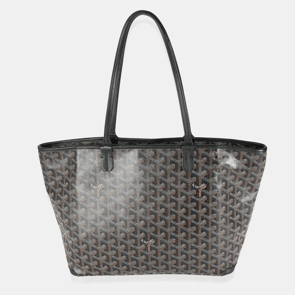 Goyard Black Goyardine Canvas Artois PM Tote Bag