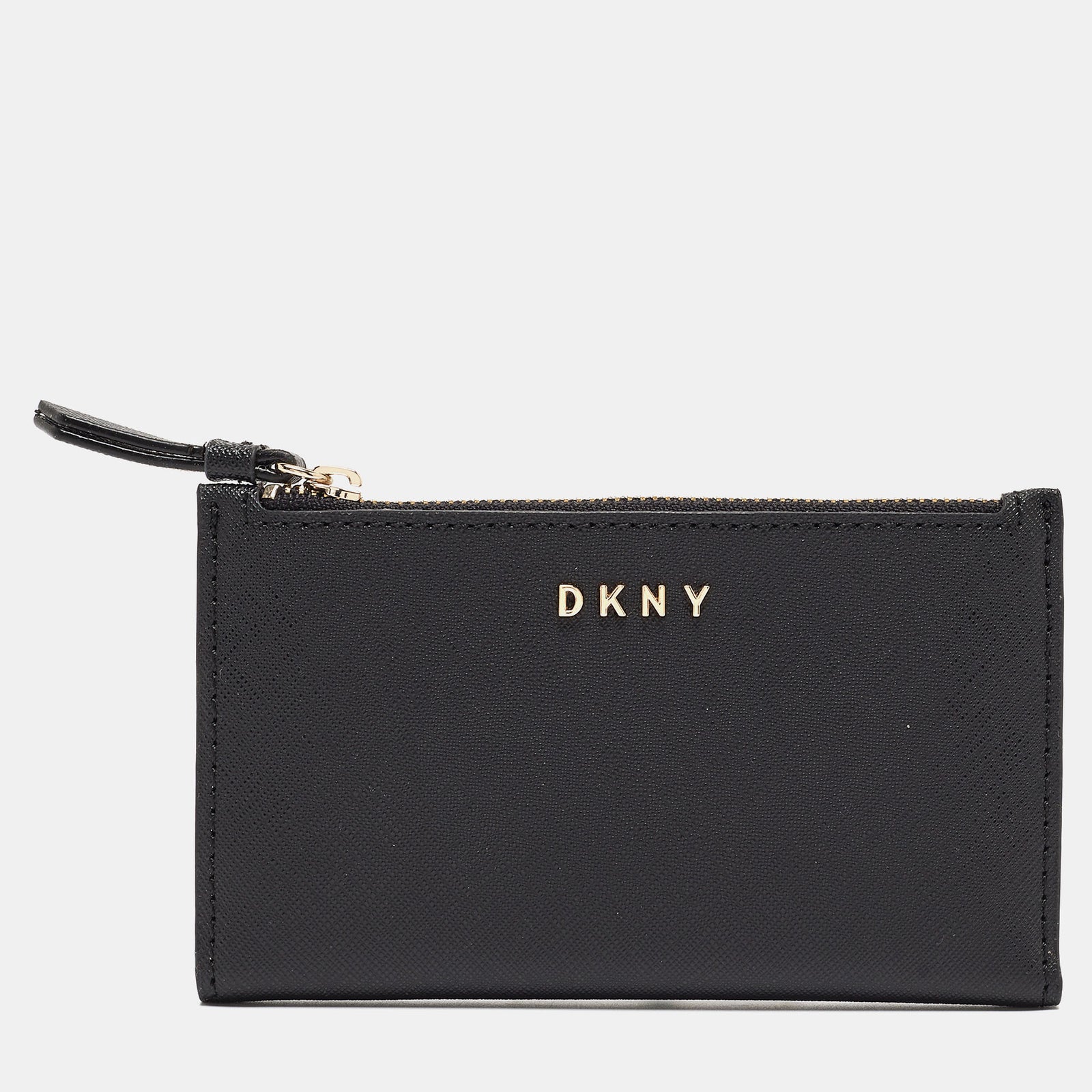 DKNY DKNY Black Leather Bryant Park Compact Wallet