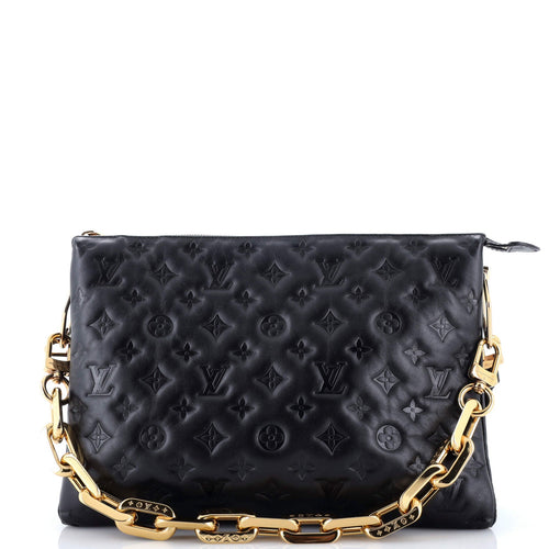 Coussin Bag Monogram Embossed Lambskin MM