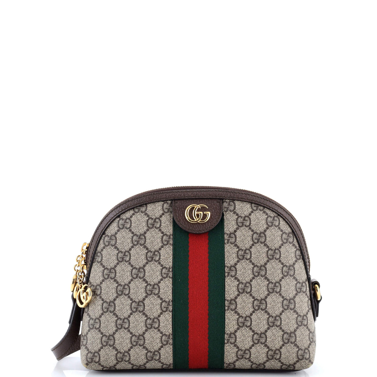 Gucci GUCCI Ophidia Dome Shoulder Bag GG Coated Canvas Small