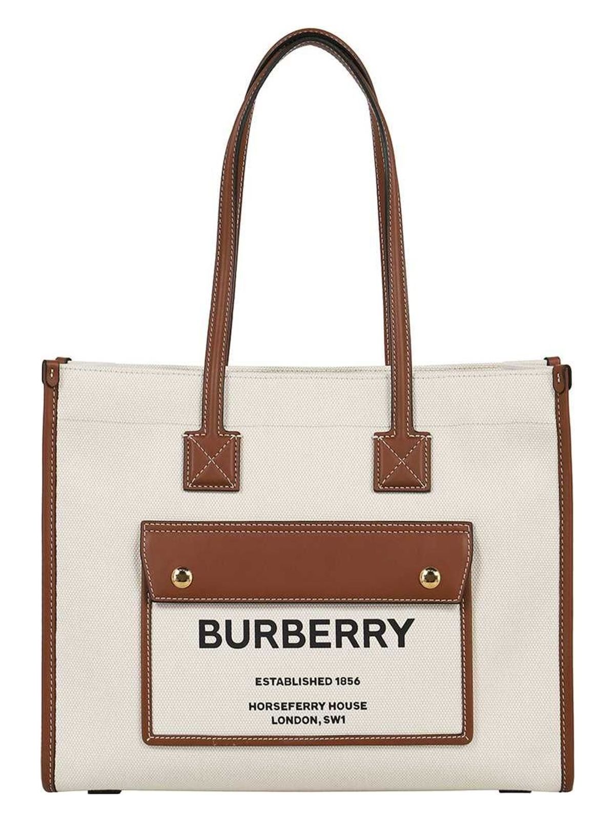 Burberry Women's Small Freya Tote Bag in Beige | 8044138