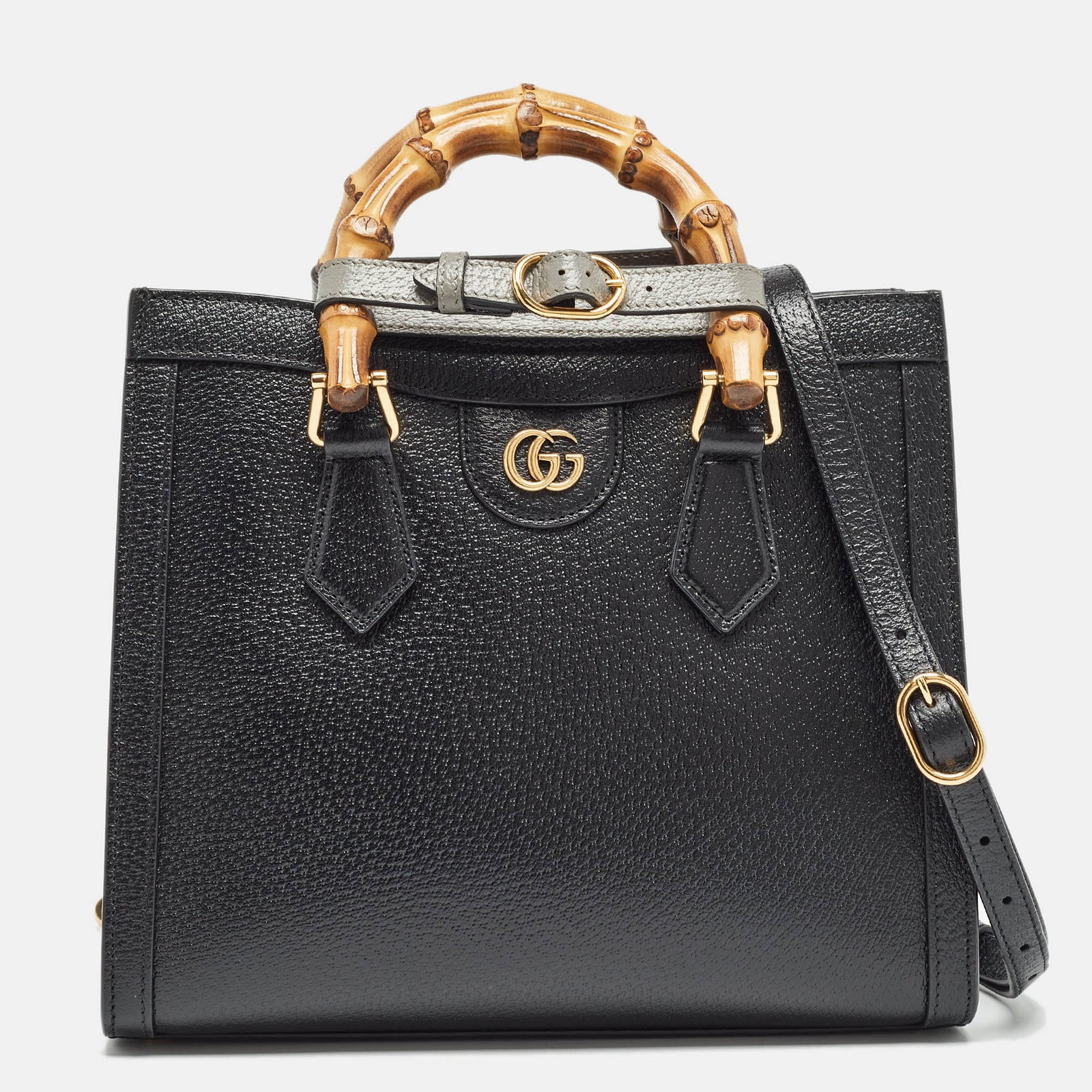 Gucci Petit sac fourre-tout Diana en cuir noir