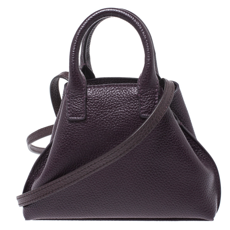 Akris Purple Leather Crossbody Bag