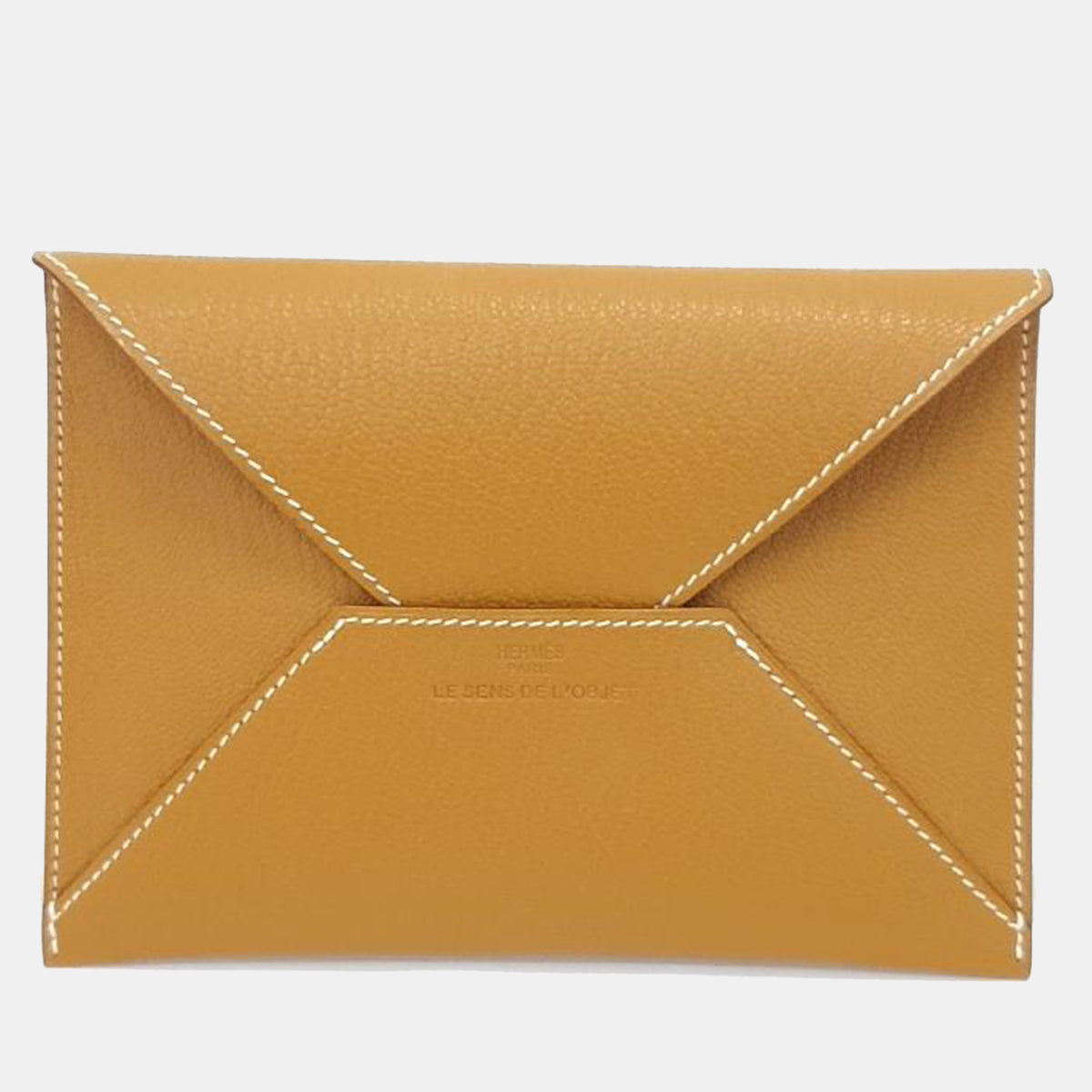 Hermès Natural Barenia Envelope Card Holder