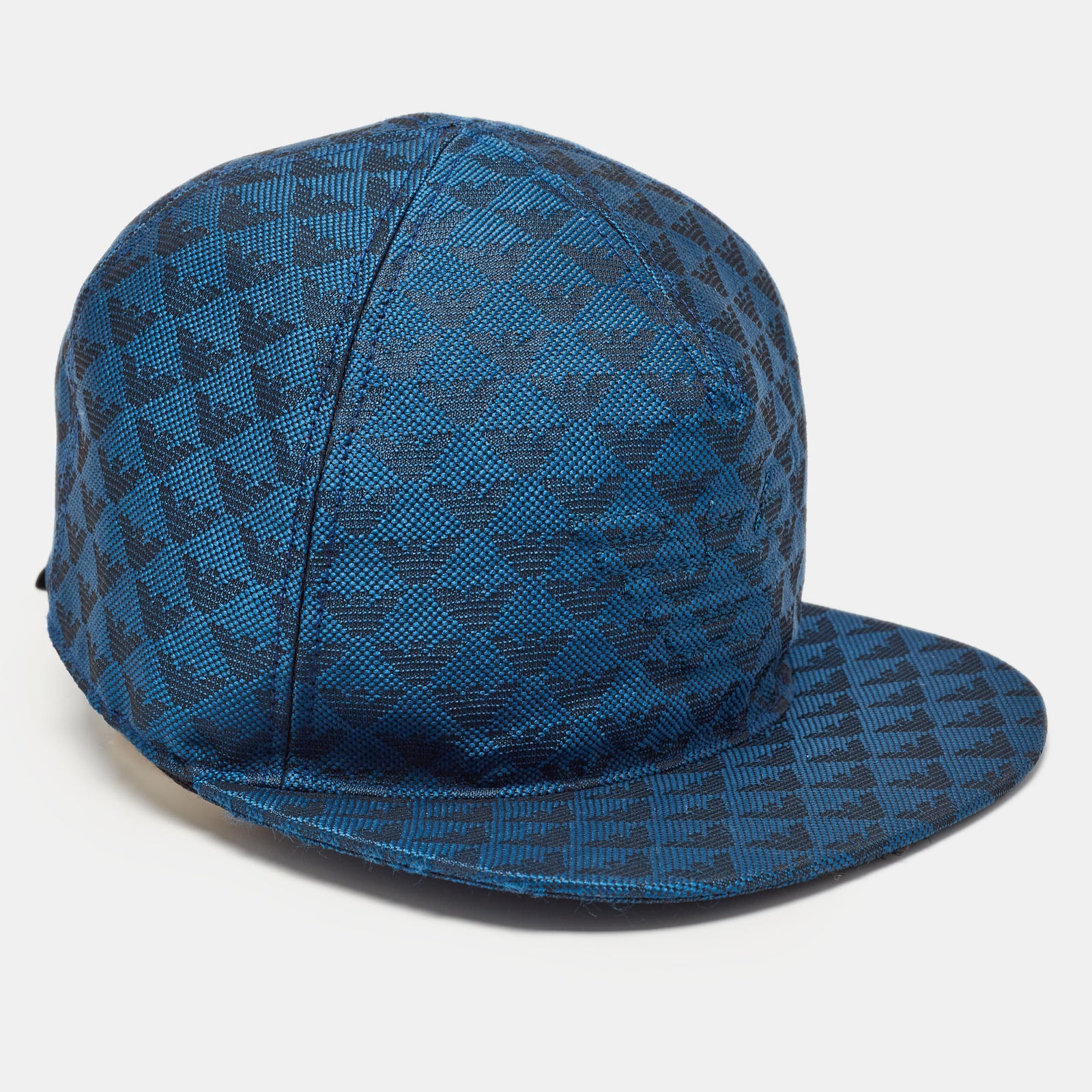 Emporio Armani Blue Jacquard Aquila Baseball Hat S