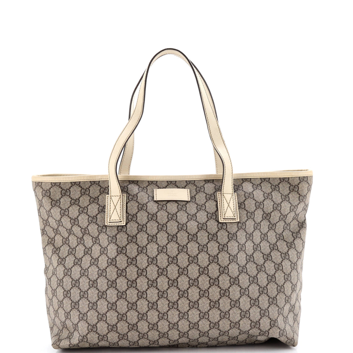 Gucci GUCCI Plus Tote GG Coated Canvas with Leather Medium