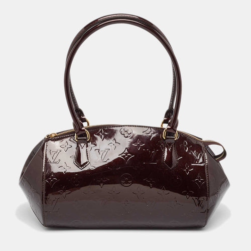 Amarante Monogram Vernis Sherwood PM Bag