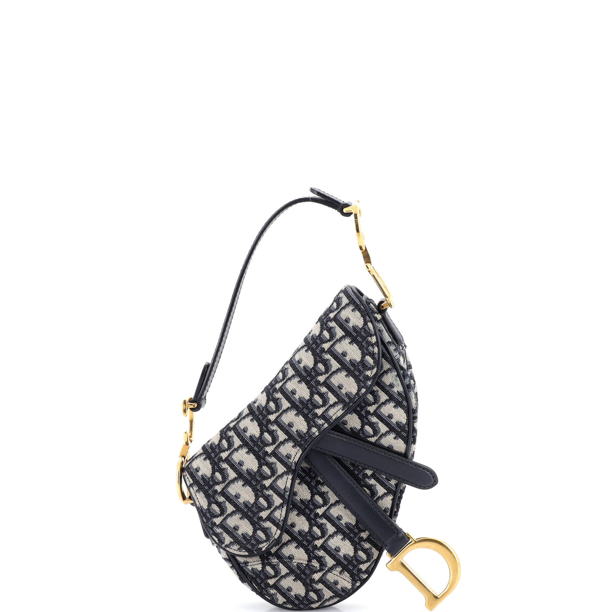 Christian Dior Saddle Handbag Oblique Canvas Mini