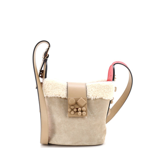 Carasky Bucket Bag Suede with Shearling Mini