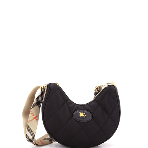 Horseshoe Crossbody Bag Quilted Nylon