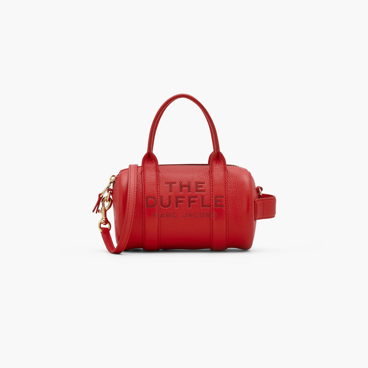 Marc Jacobs The Leather Mini Duffle Bag in True Red