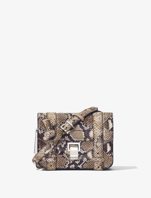 Printed Snake PS1 Mini Crossbody Bag