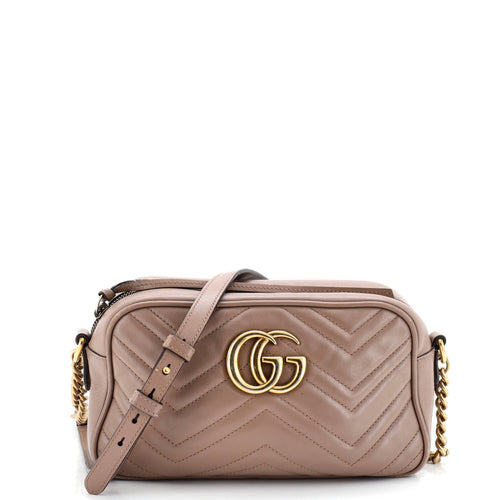 GUCCI GG Marmont Shoulder Bag Matelasse Leather Small