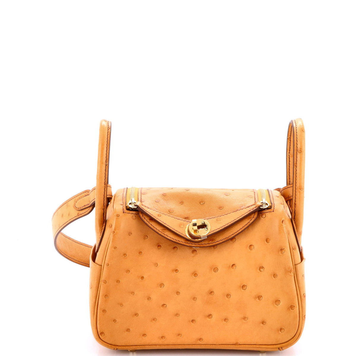 Herm?s Lindy Bag Ostrich Mini