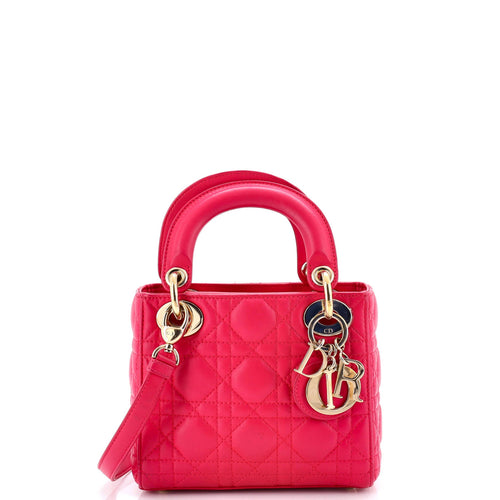Lady Dior Bag Cannage Quilt Lambskin Mini
