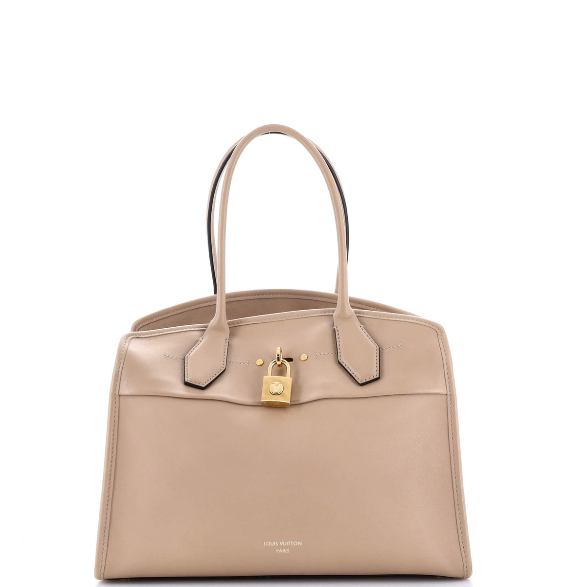Louis Vuitton City Steamer Soft Handbag Leather MM