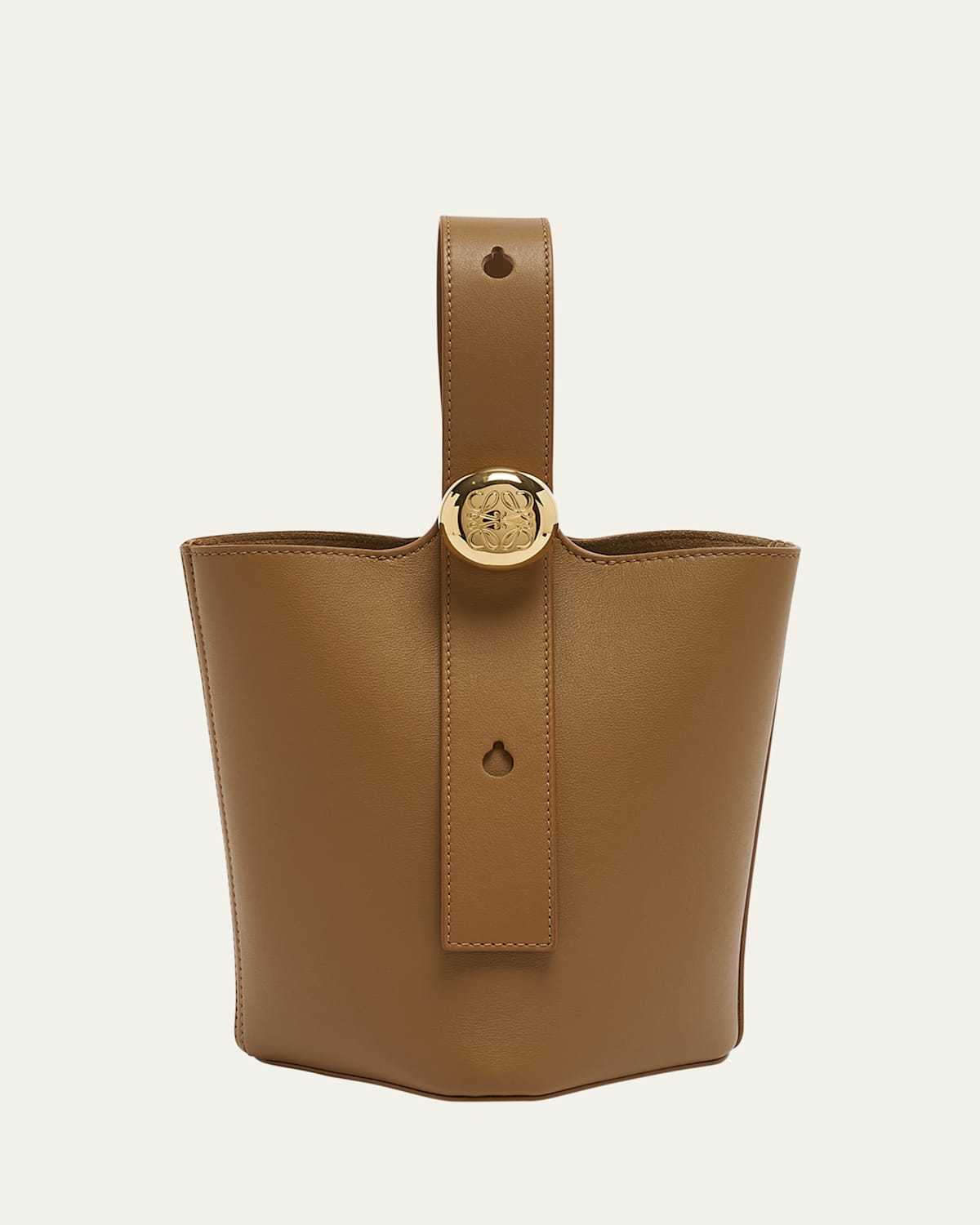 Loewe Mini Pebbled Leather Bucket Bag