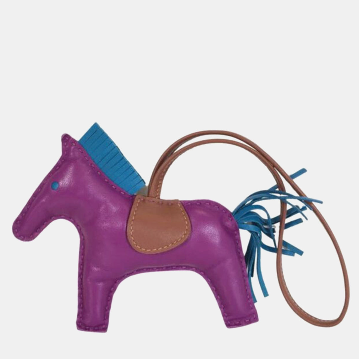 Hermès Anemone /Blue Izmir /Fawn Rodeo MM Charm