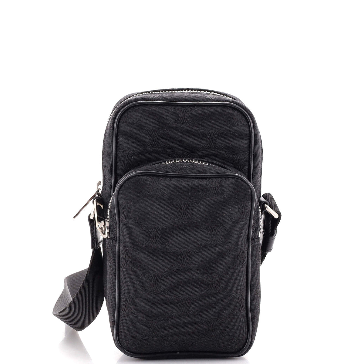 Celine CELINE Pocket Messenger Bag Triomphe Jacquard Mini