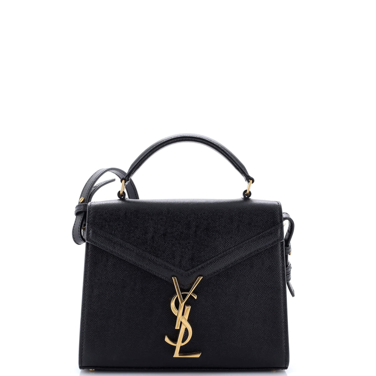 Saint Laurent Cassandra Top Handle Bag Leather Mini