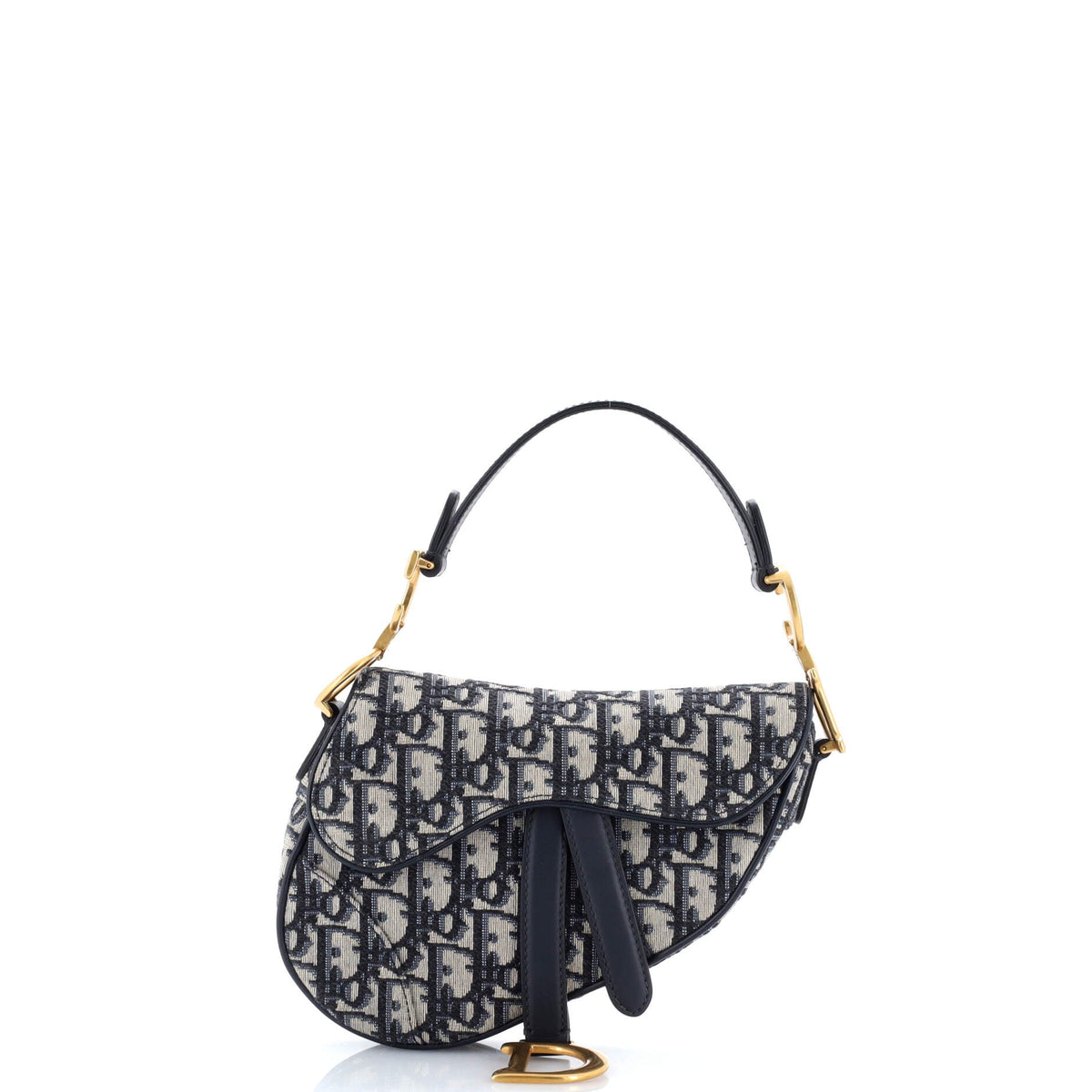 Christian Dior Saddle Handbag Oblique Canvas Mini