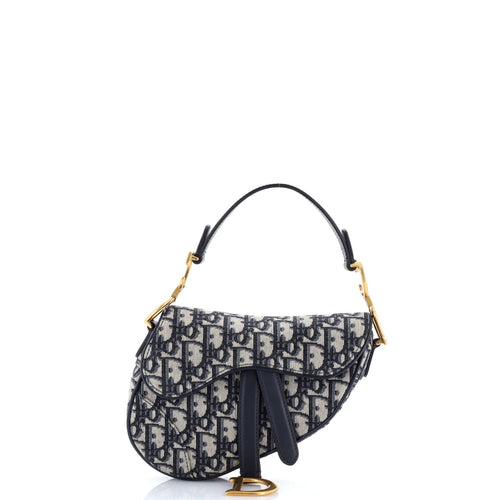 Saddle Handbag Oblique Canvas Mini