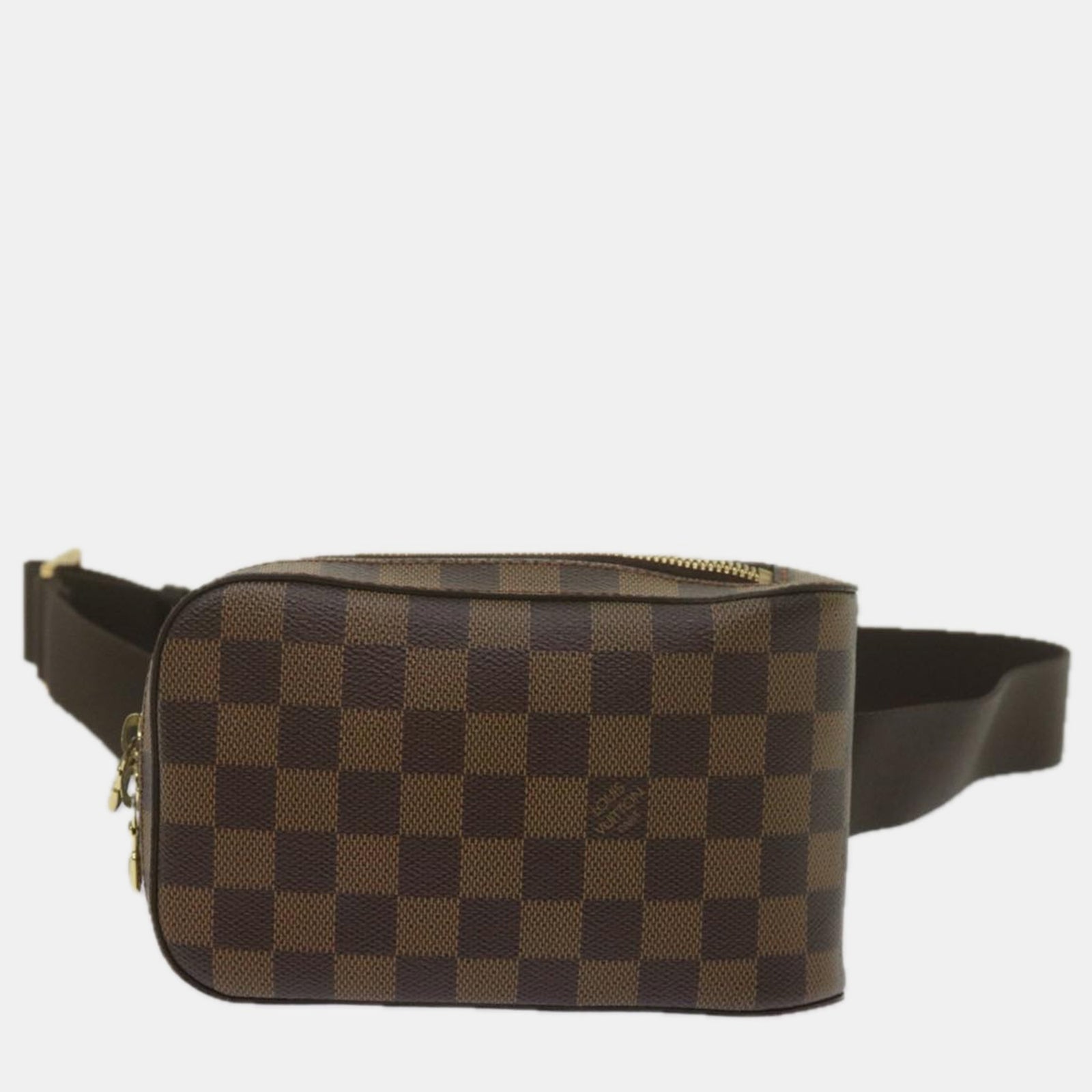 Louis Vuitton Umhängetasche Geronimos aus braunem Canvas