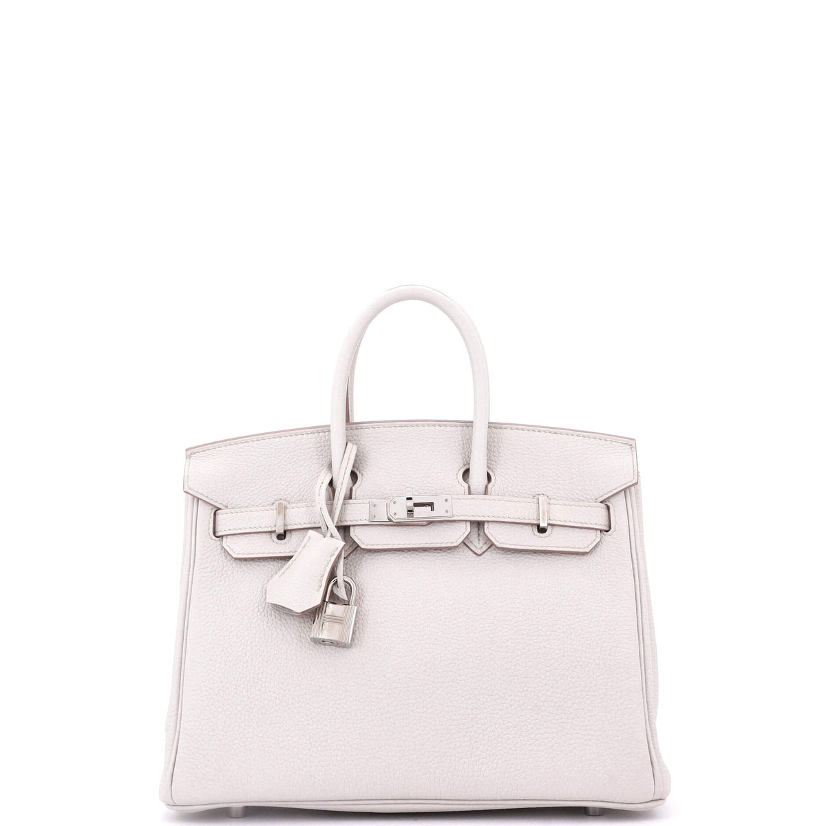 Herm?s Birkin Handbag Light Togo with Palladium Hardware 25