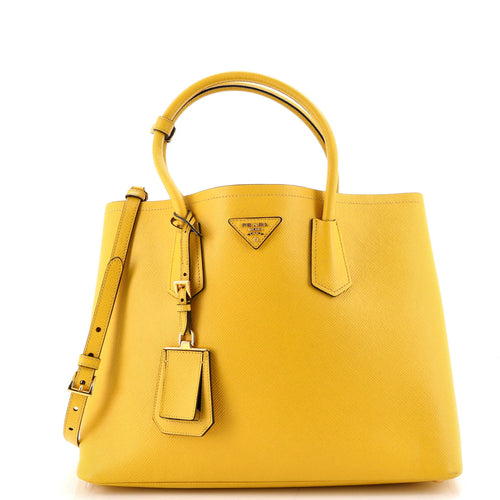 PRADA Cuir Double Tote Saffiano Leather Medium