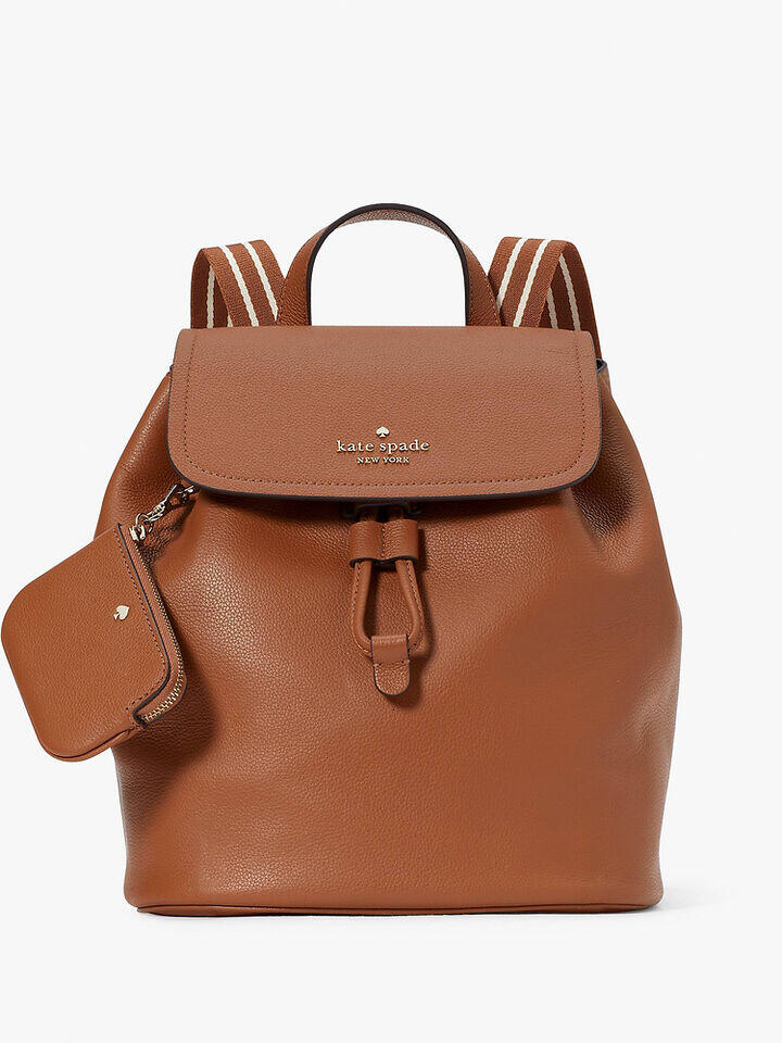 Kate Spade Au Rosie Pebbled Leather Medium Flap Backpack