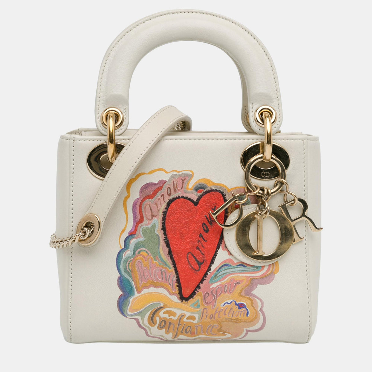 Dior x Niki De Saint Phalle White Dioramour Mini Lady Dior