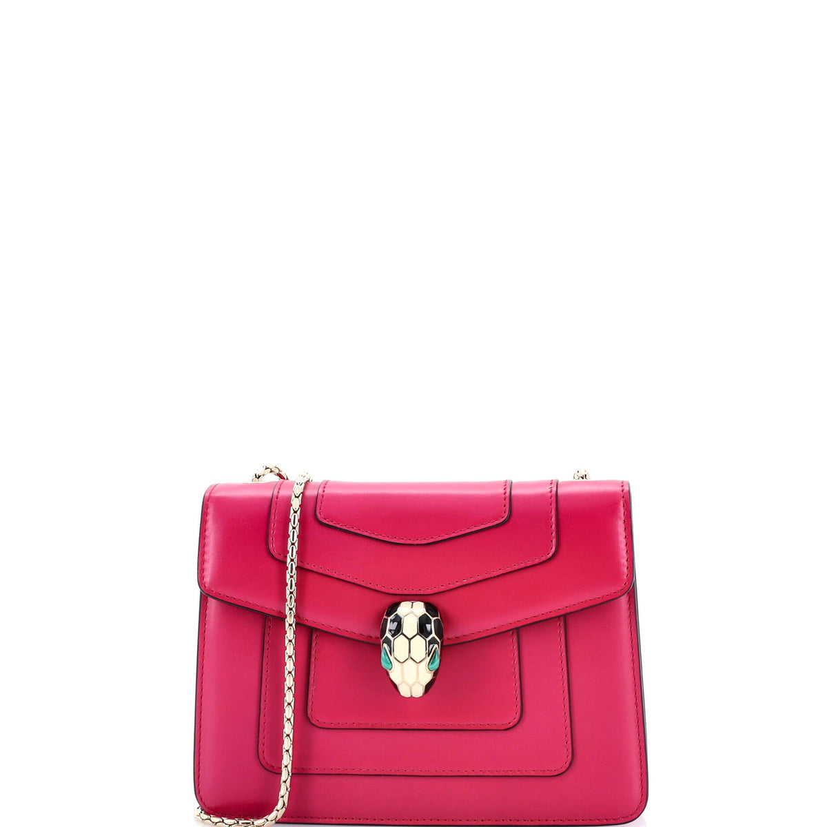 Bvlgari BVLGARI Serpenti Forever Square Shoulder Bag Leather Small