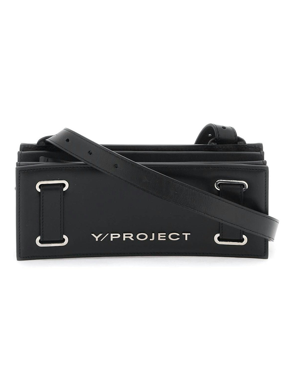 Y/project Mini Accordion Crossbody Bag in Black | 620BA002S15