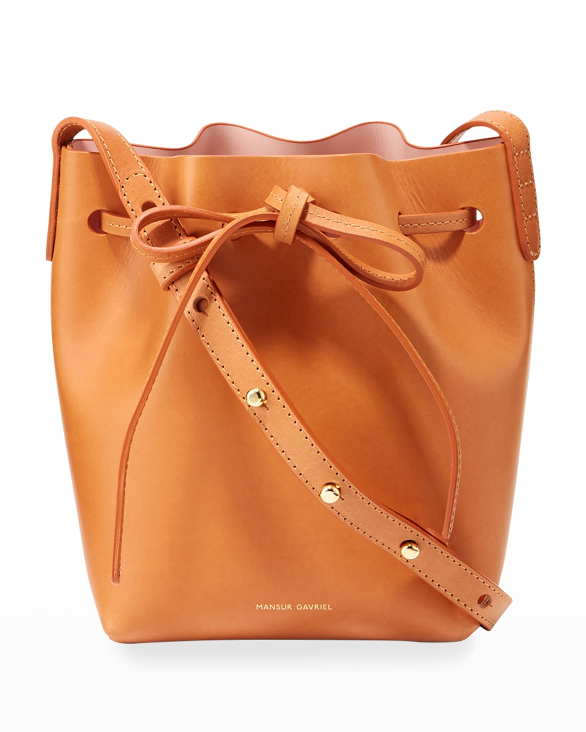 Boss Mini Mini Vegetable-Tanned Leather Bucket Bag