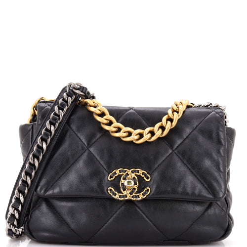 CHANEL 19 Flap Bag Quilted Leather Medium