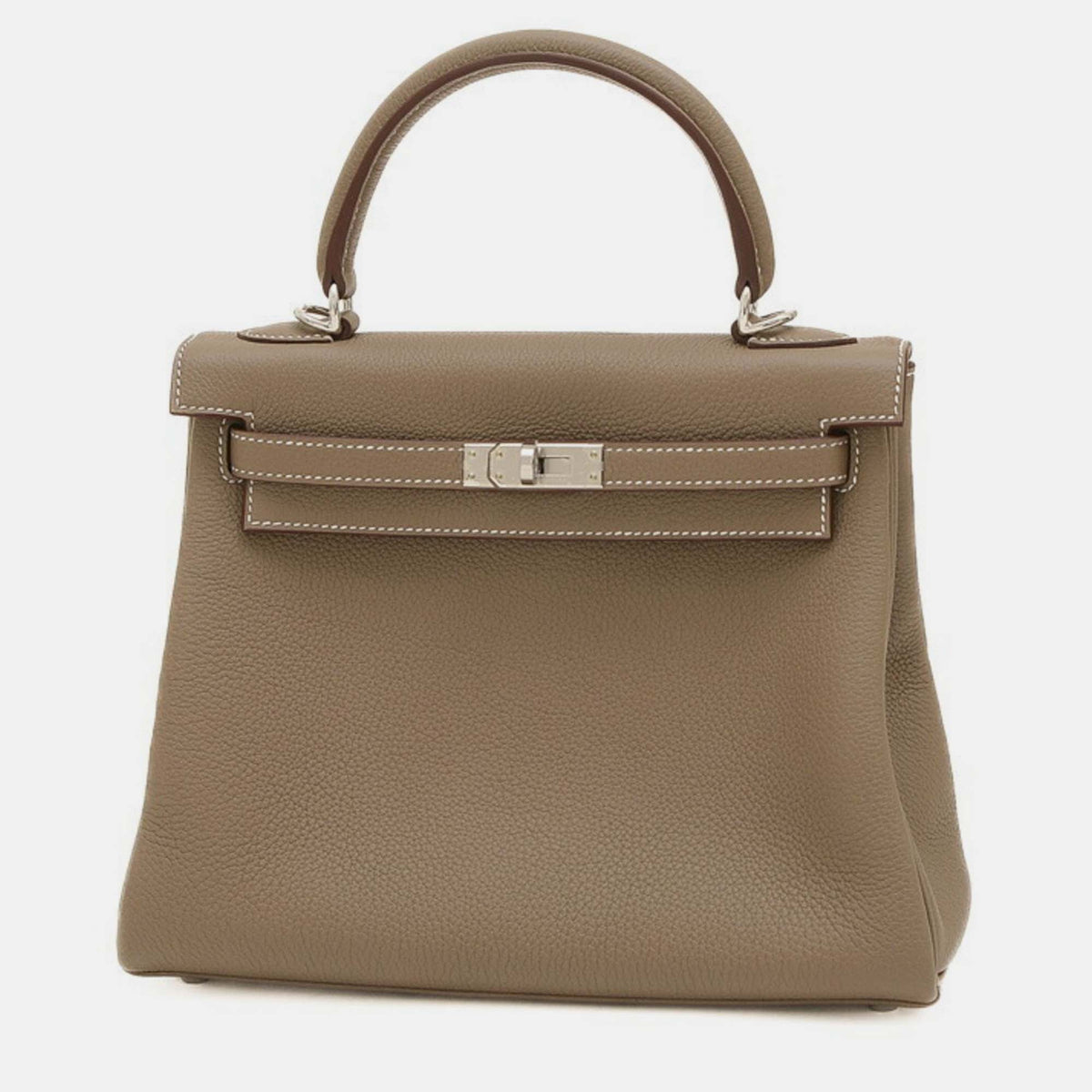 Hermès Etoupe Togo Kelly 25 Handbag