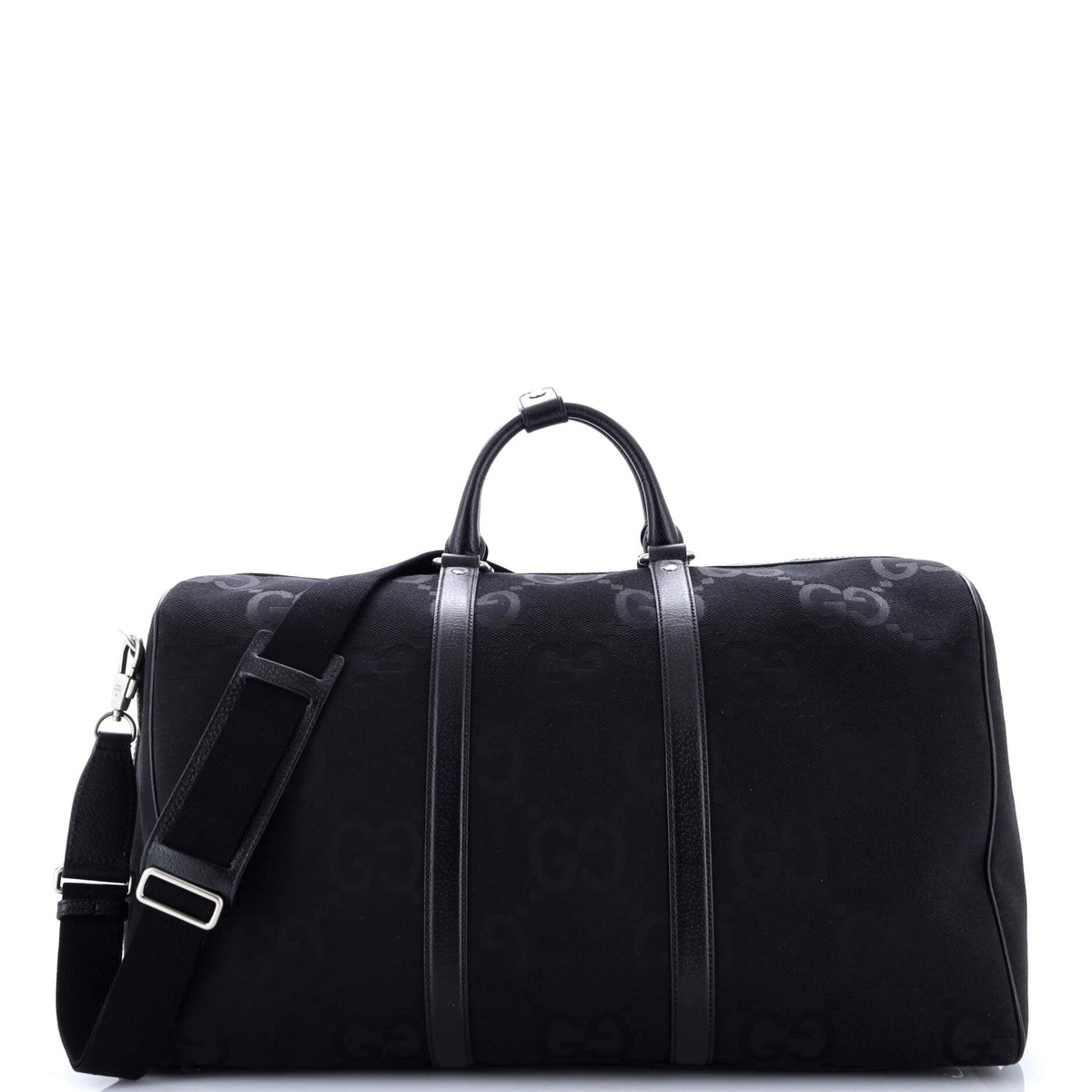 Gucci GUCCI Duffle Bag Jumbo GG Embossed Leather Large
