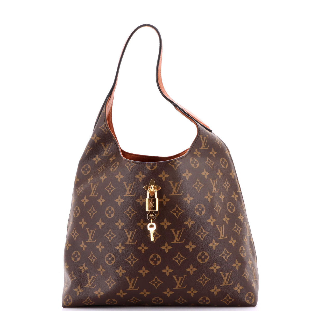 Louis Vuitton Flower Hobo Monogram Canvas with Leather