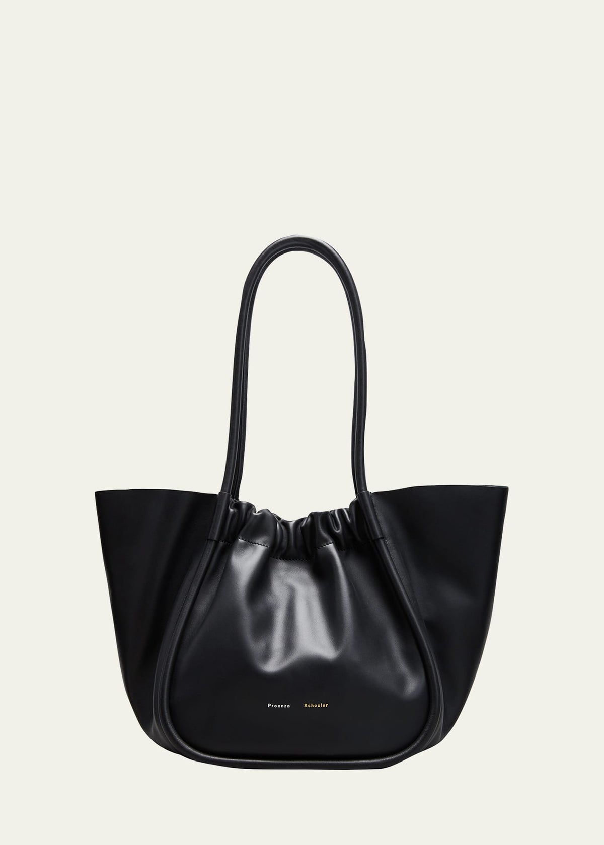 Proenza Schouler Large Ruched Smooth Leather Tote Bag